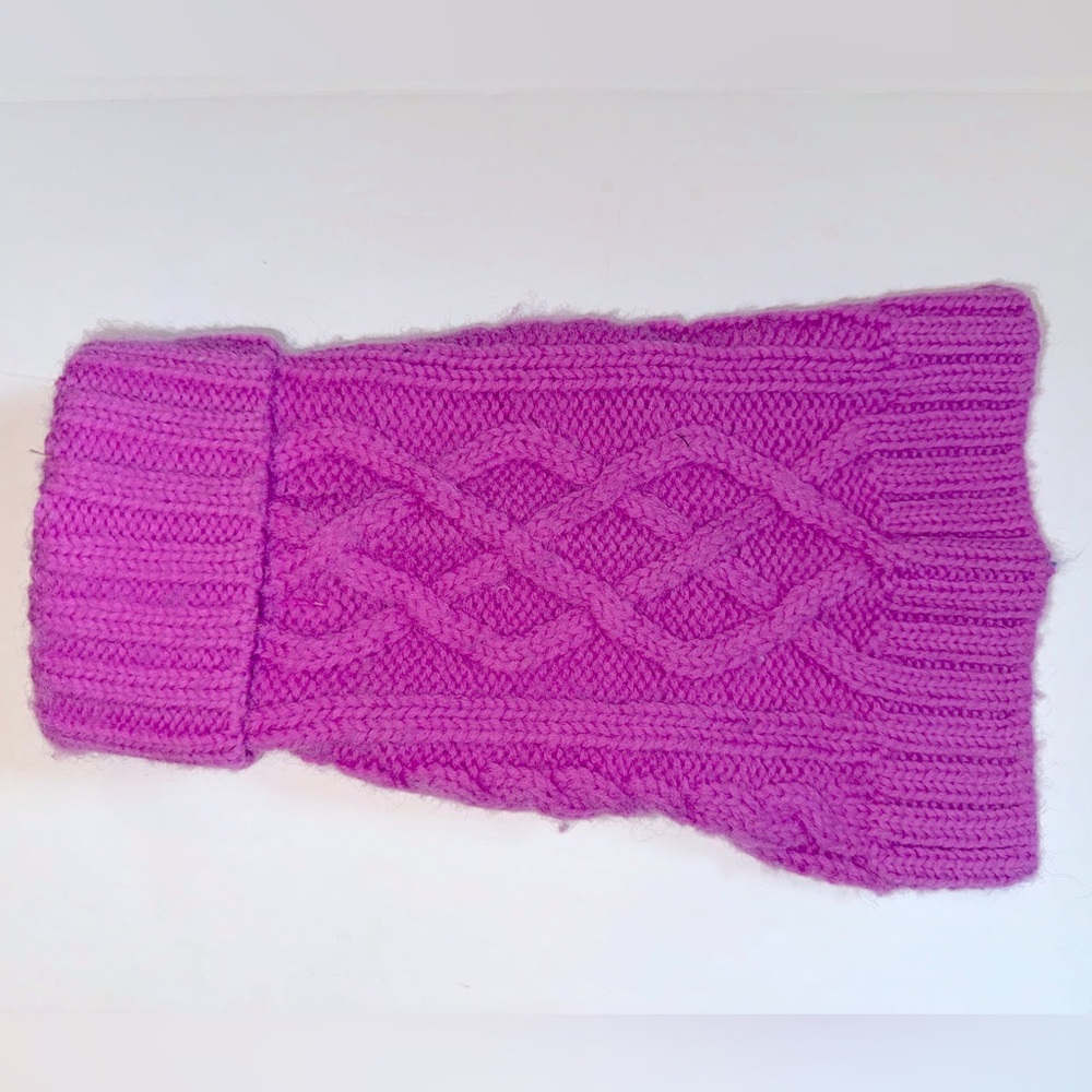 Canine Styles Nantucket Hand Knit Wool Dog Sweater - Pink - Picture 5 of 8